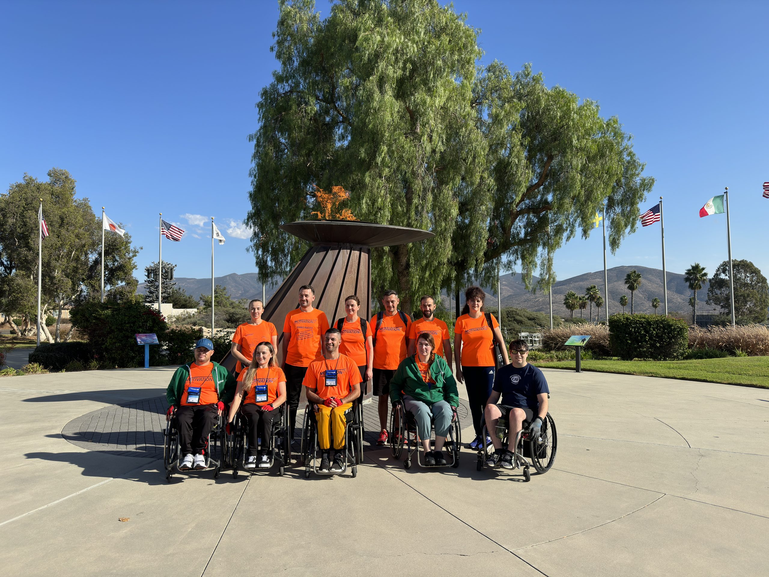 Romanian participants at the U.S. Olympic Facility in Buena Vista, California